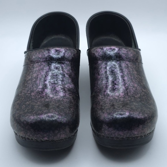 Dansko Women's Professional Quartz Patent Leather Clog Size 41 US 10.5/11 Purple - Picture 7 of 12